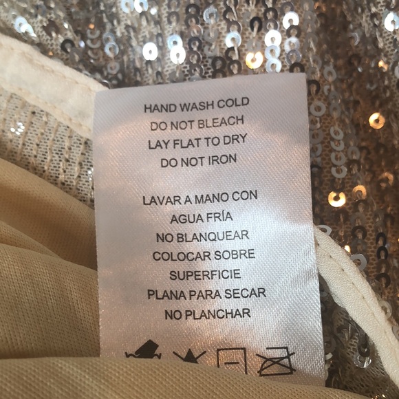 NWT Silver Sequin Dress by gb Girls size 6 Fully lined Keyhole Back New with Tag - Picture 11 of 11